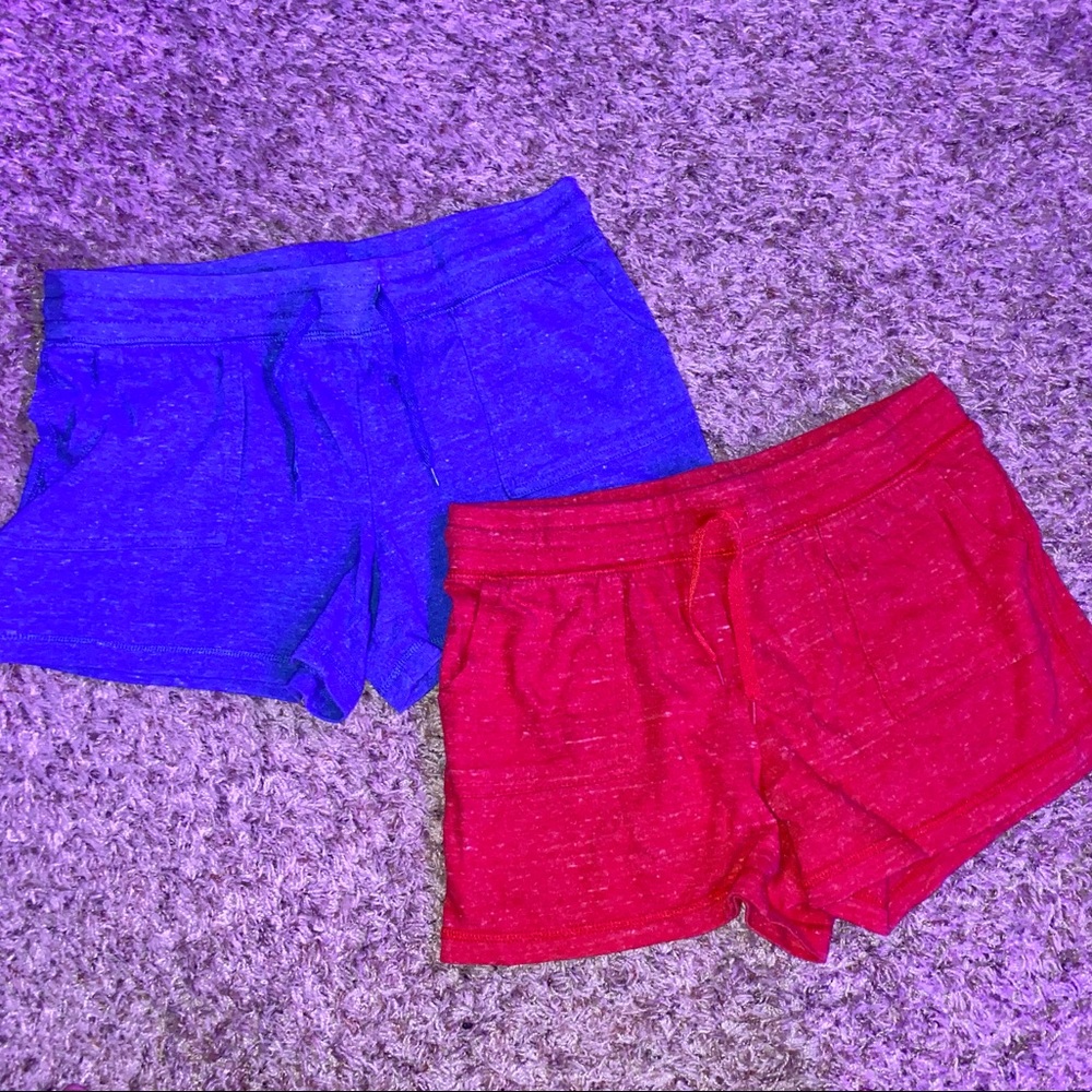 Cotton fleece gym shorts